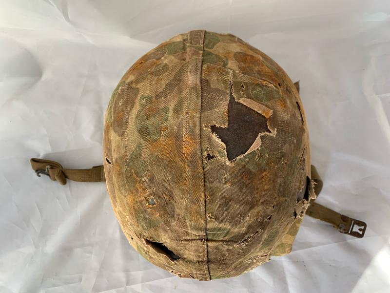 Named US M1 Front Seam Fixed Bale Helmet -Firestone-