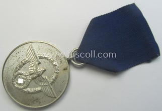 Bright-silver-toned so-called: 'Polizei-Dienstauszeichnung 3. Stufe' (or: police loyal-service...