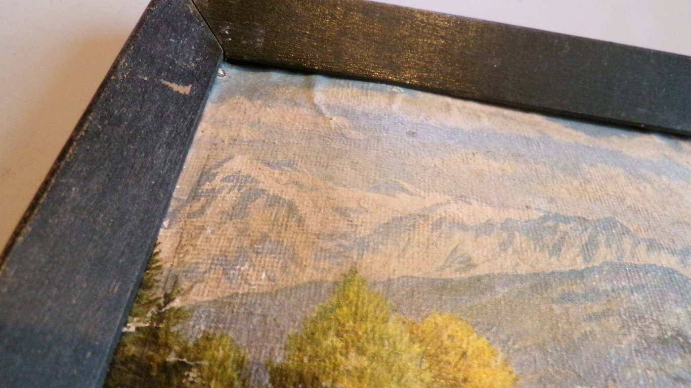 Framed Period Color Litho of Hitler’s Berghof (Haus Wachenfeld)