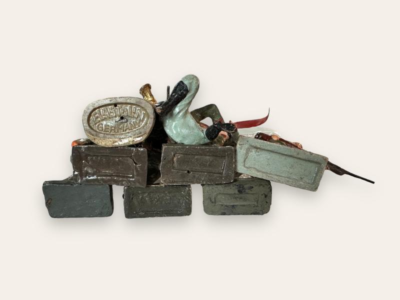 8x German WWII Toy Soldiers