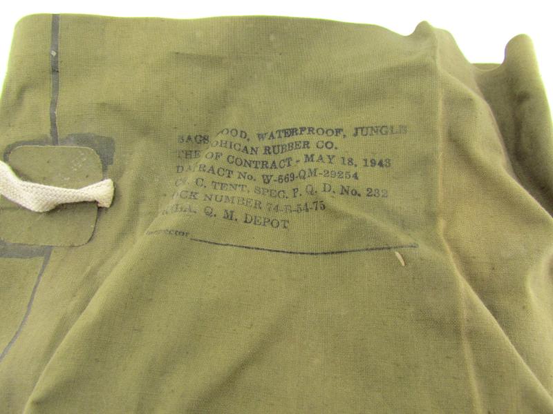 US WWII Jungle Waterproof Bag 1943