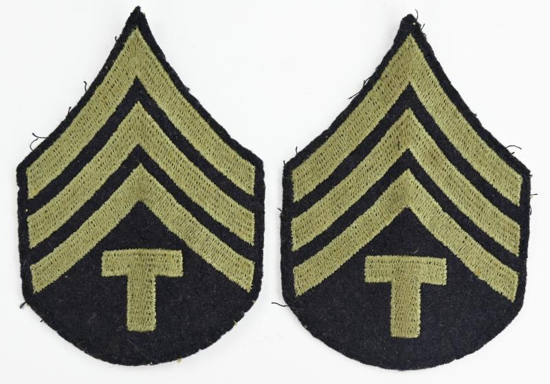 US WW2 Technical Sergeant Chevron Set