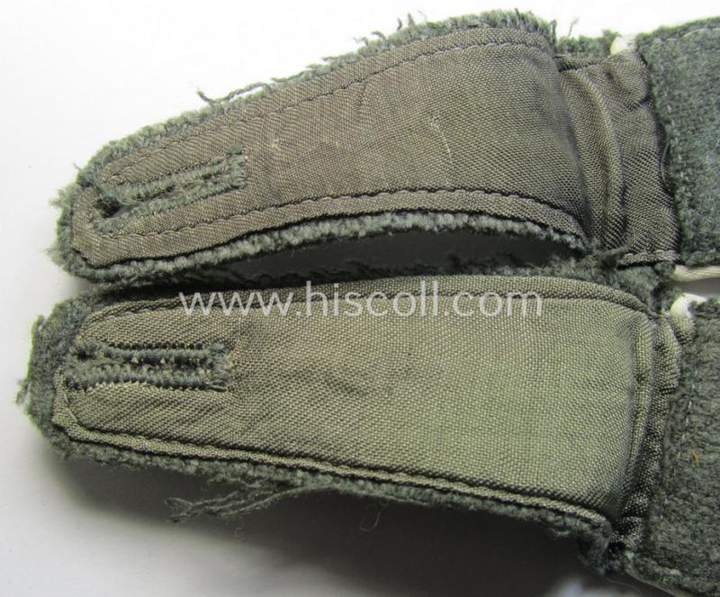 Superb - rarely found and/or fully matching! - pair of WH (Heeres), early- (ie. mid-) war-period (ie. 'M40'- ie. 'M43'-pattern) EM-type 'cyphered' shoulderstraps for a: 'Soldat der Infanterie-Truppen u. Mitglied einer Unteroffiziersschule'