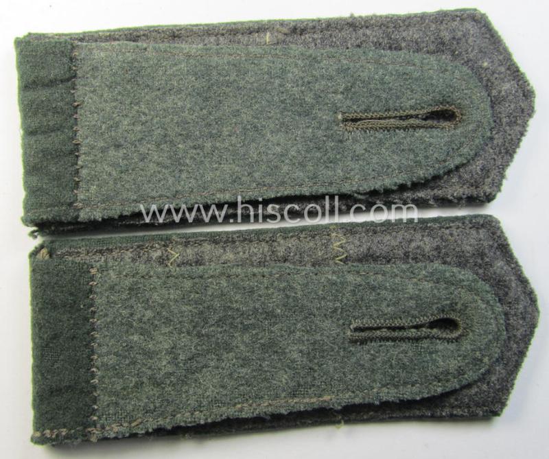 Pair of WH (Heeres),'cyphered' EM-type shoulderstraps: 'Soldat des Nachr.-Abtgs. 45'