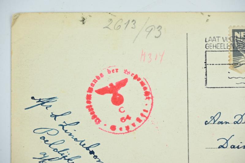 Dutch Postcard to A Dutch Daimler Benz Labor Worker
