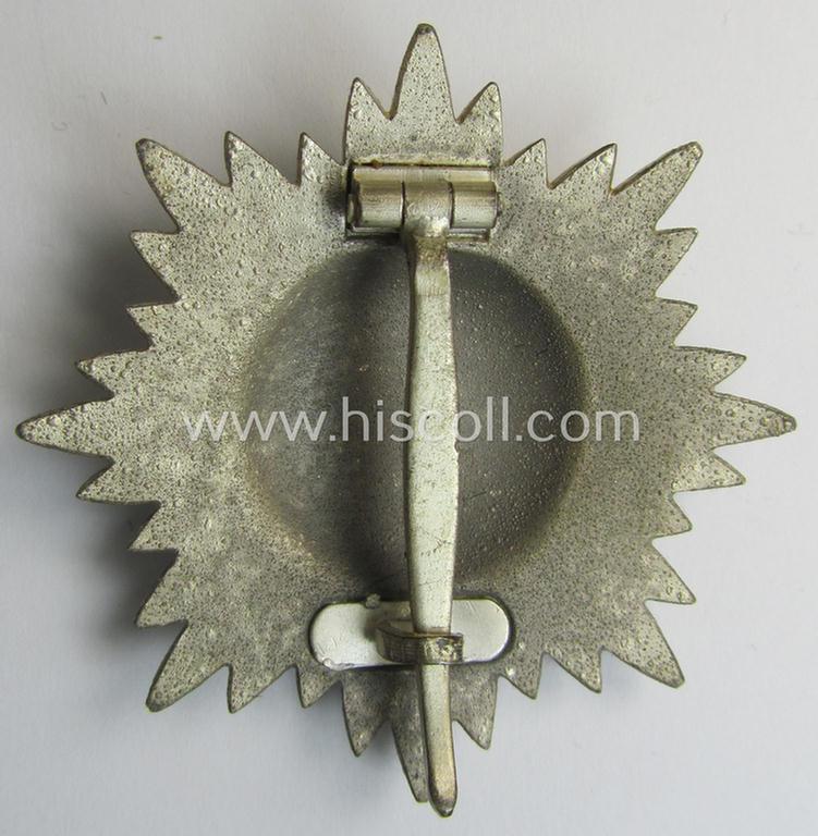 Attractive, WH-related, so-called: 'Verdienstauszeichnung o. Steckkreuz für Angehörige der Ostvölker, 1. Kl. in Silber ohne  Schwertern' being a maker- (ie. '100'-) marked example that comes stored in its accompanying, period-etui