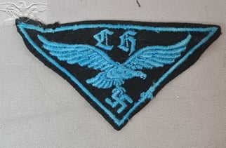 Hitlerjugend  Luftwaffe Flakhelfer badge
