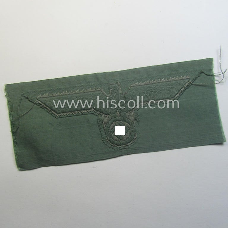 WH (Heeres) breast-eagle ie. 'Brustadler für Mannschaften u. Unteroffiziere des Heeres') in 'BeVo'-weave-pattern