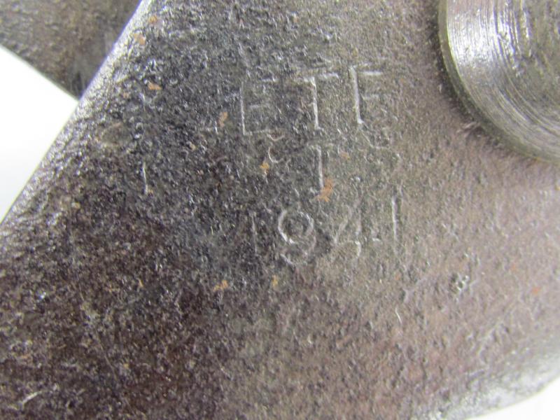 British WWII Wire Cutter in ( Blancoed ) Webbing Cover