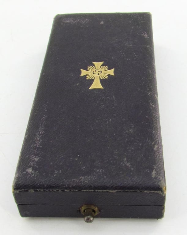 Mother’s cross in gold with box ( Klamt und Söhne )