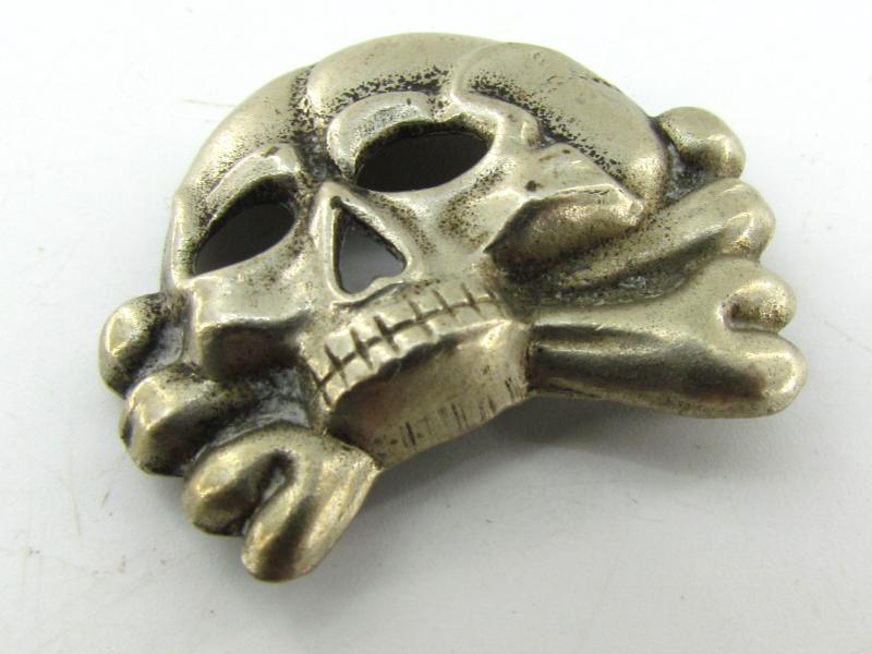 Early Allgemeine SS visor cap skull