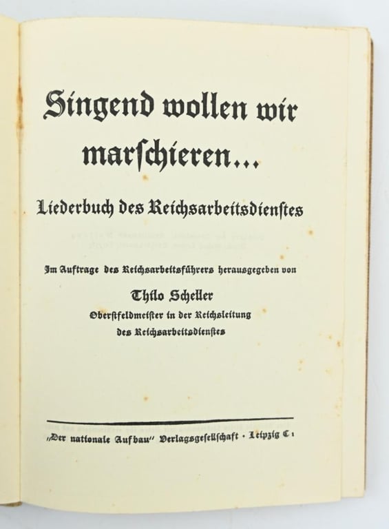 German RAD Marching Songbook