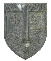 German WH Unit cap Badge 215th Infantry Division
