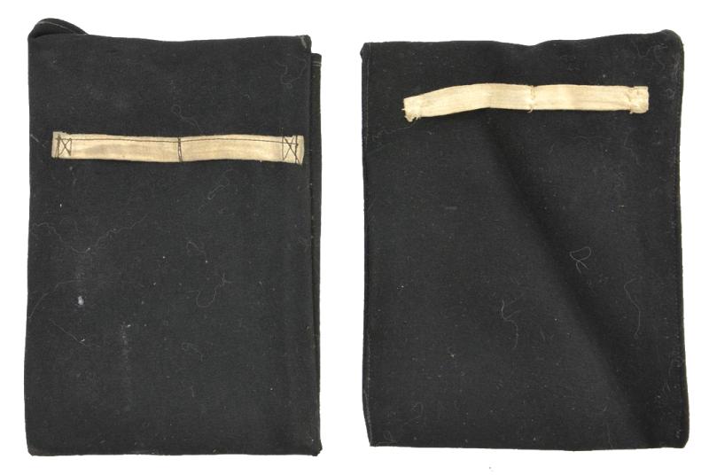 German WH Black Cloth Document Pouches