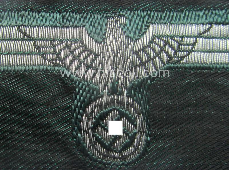 WH (Heeres) 'flatwire'-woven 'Offiziersadler für Schiffchen o. Knautschmütze'