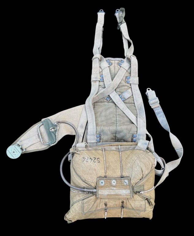 Luftwaffe Fighterpilot Seat with Parachute and harness