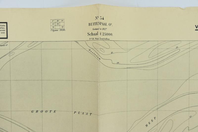 German Mapcard of 'Buitenpaal O1 ' Holland