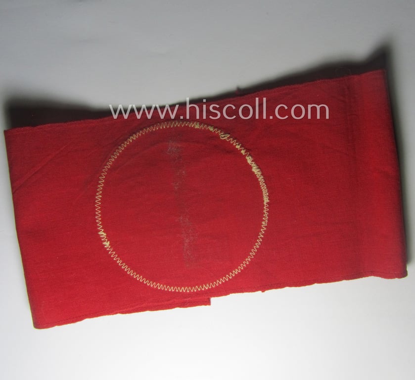Rarely found, N.S.B.O.- (or: 'Nationalsozialistische Betriebszellenorganisation'-) related armband (ie. 'Armbinde')