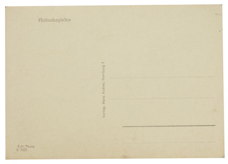 German KM Postcard 'Flottenbegleiter'