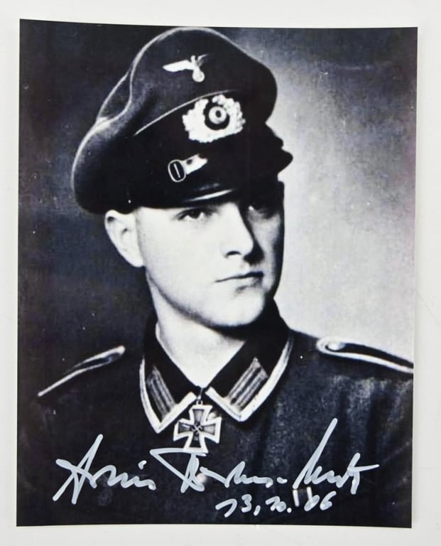 Signature of Wehrmacht Heer KC Recipient 'Arthur Becker Neetz'