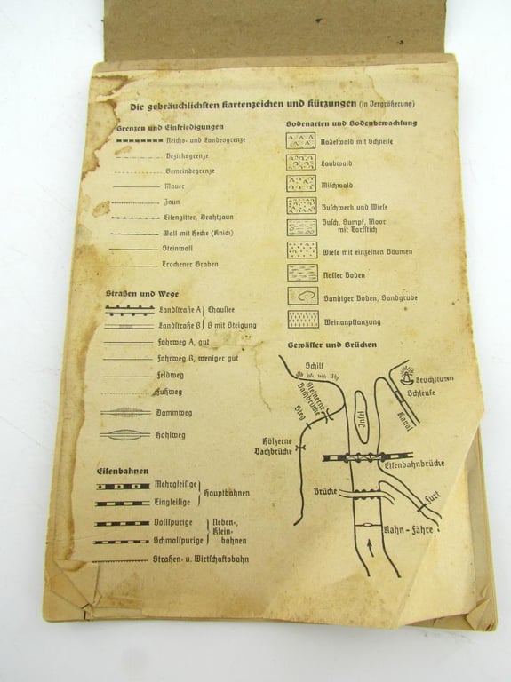 German mapcase notebook ( Melde-Block )