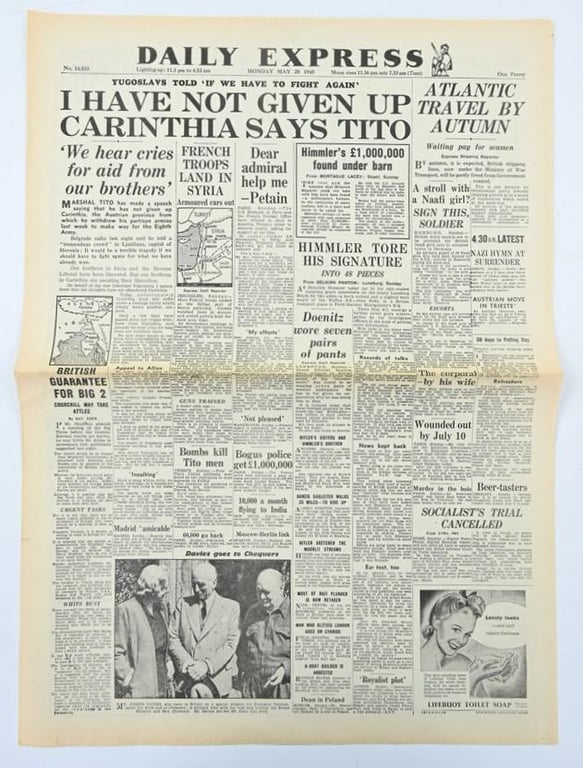British WW2 Newspaper 'Daily Express'