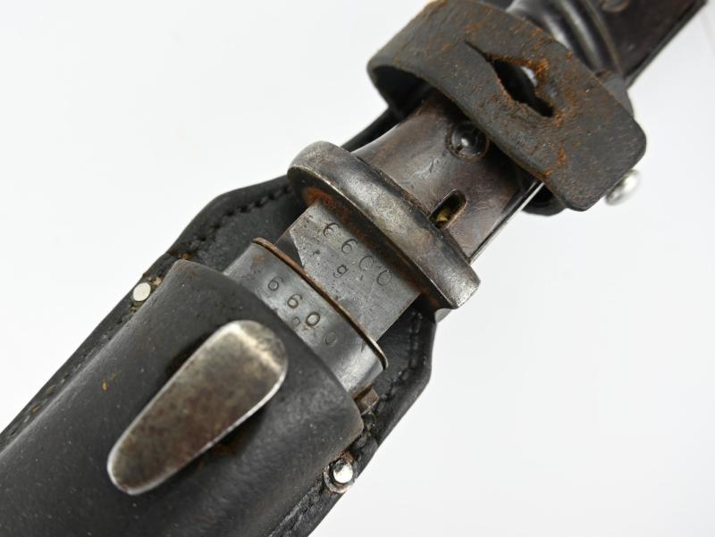 German WH K98 Mauser Bayonet with Frog 'E.Pack & Sohn'
