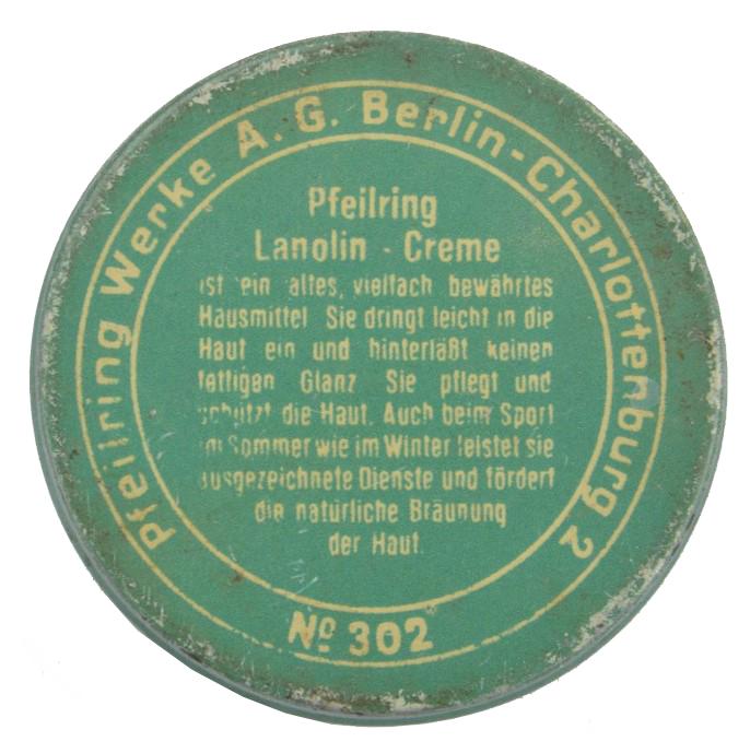 German Third Reich Era Lanolin-Cream
