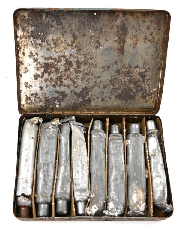 British WW2 Anti-Gas Ointment Tin Can