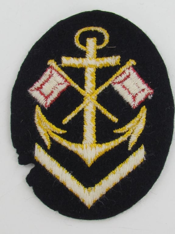Kriegsmarine Senior Signals NCO Sleeve Patch