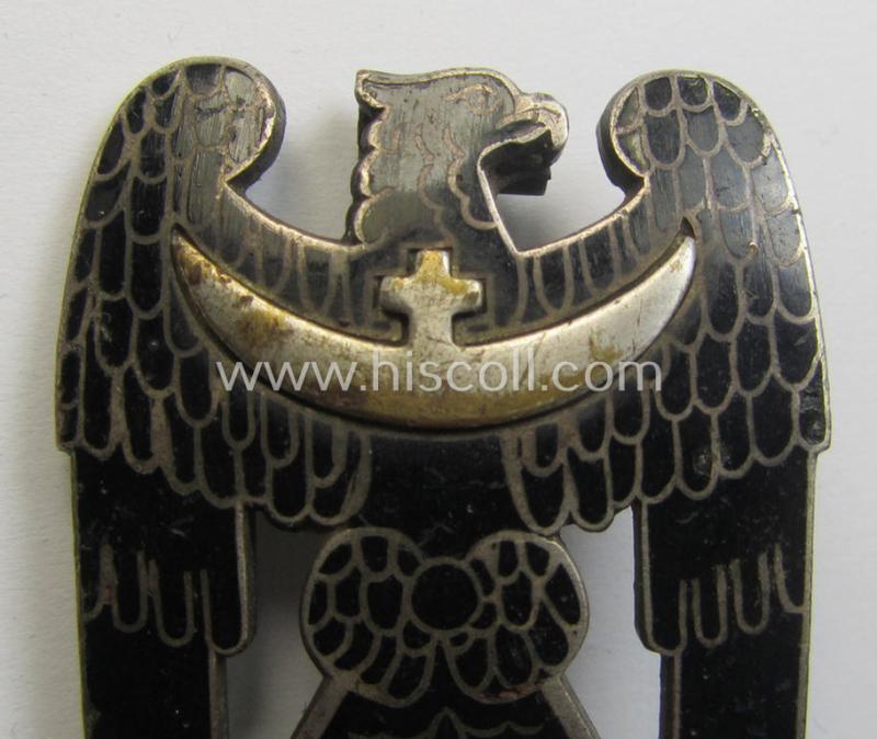 Superb - and not that easily found! - 'Schlesisches Bewährungsabzeichen der I. Stufe ohne Schwerter' (being an unmarked- and I deem 'Extra Qualität'-example, as was produced by an unidentified maker)