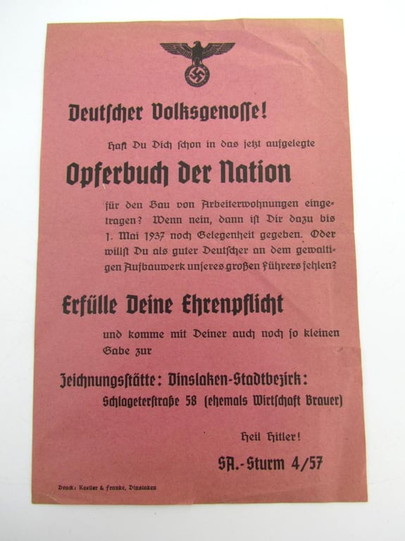 (Brochure) Das Programm der N.S.D.A.P.