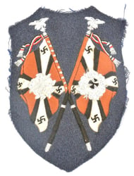 German LW Flag Holder Sleeve Patch Signal Troops