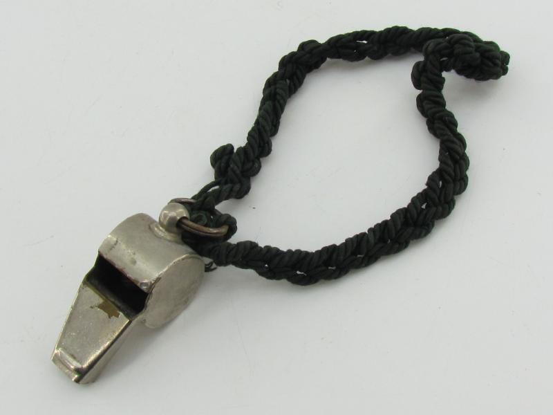WWII era Signal Whistle With Cord