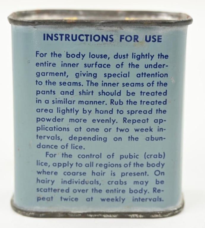 US WW2 Insect louse Powder