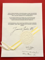 MAGNIFICENT AUTHENTIC SAINT POPE JOHN PAUL II HAND...