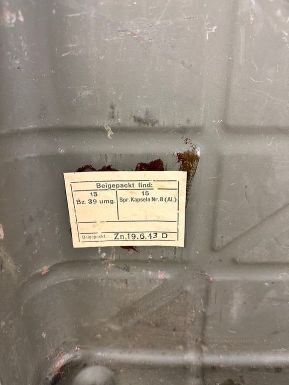 WW2 German Stick Grenade Box