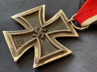 WWII GERMAN IRON CROSS 2ND CLASS NUMBERED RING...