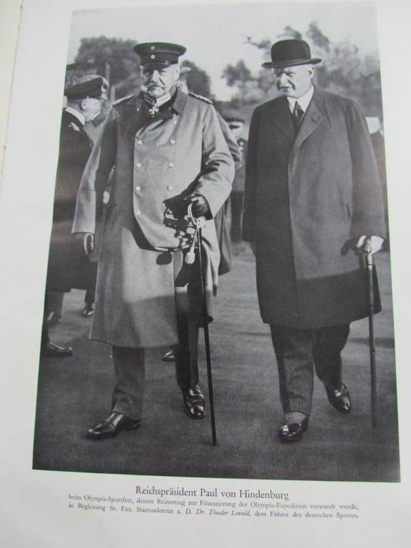 Olympia 1932 Hardbound Book Olympics Results