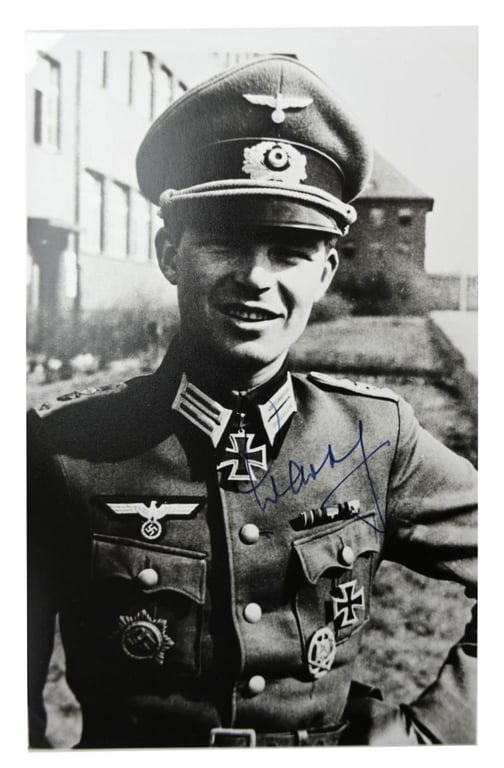 Signature of Wehrmacht Heer KC Recipient 'Joachim Barth'