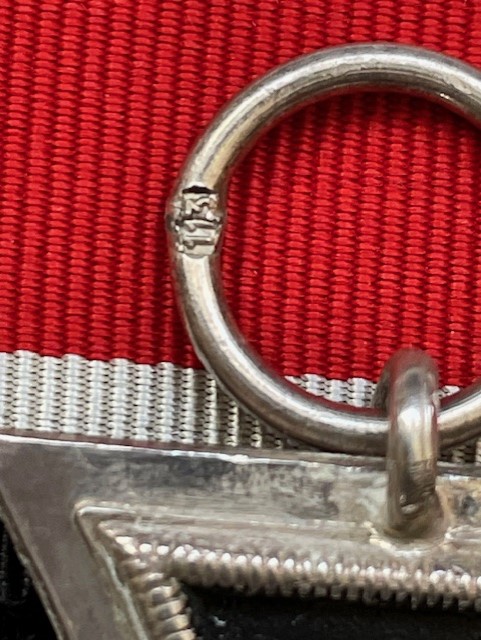 GERMAN WWII 1939 IRON CROSS 2nd CLASS WITH PACKET OF ISSUE RING STAMP 113, 	BY HERMANN AURICH DRESDEN