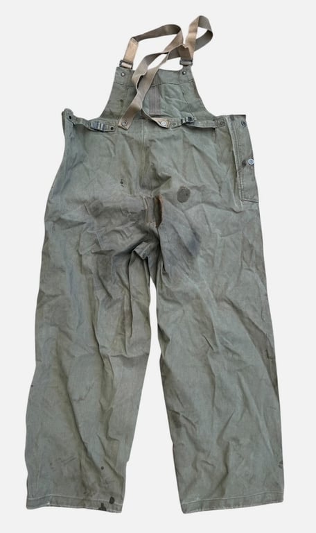 U.S. WW2 Navy waterproof foul weather bib overall