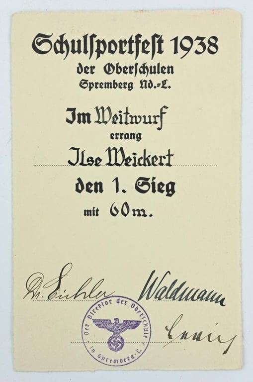 German NSRL Sports Certificate Set