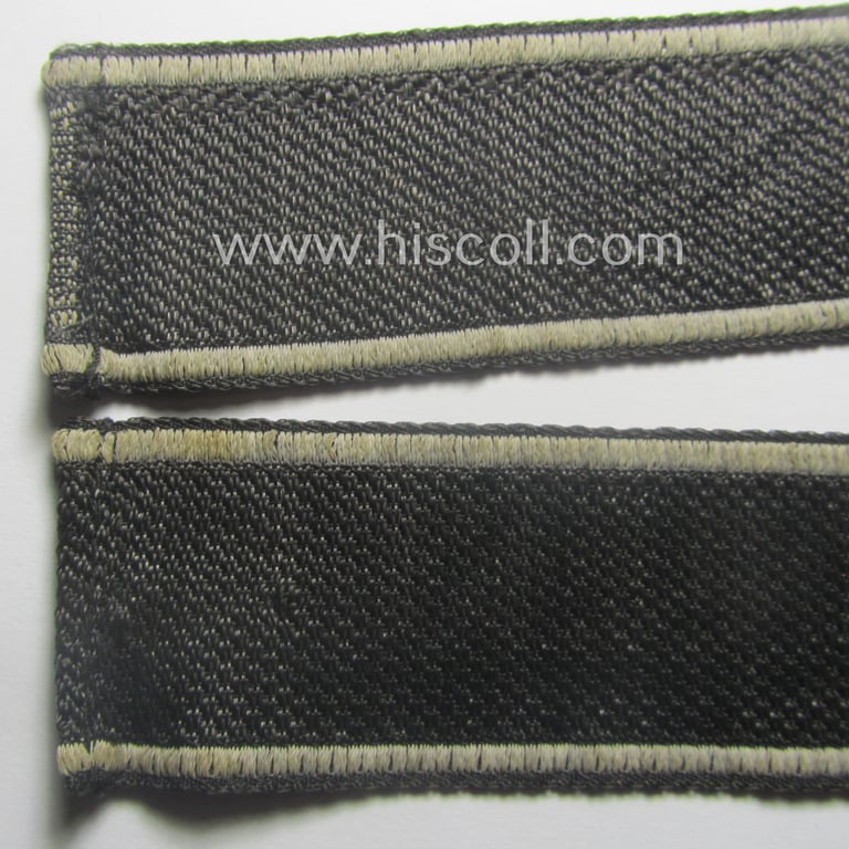 Waffen-SS 1943/44-pattern cuff-title (ie. 'Ärmelstreifen') as executed in typical 'BeVo'-weave-pattern as was intended for a member within the: '17. SS-Panzergrenadier-Division "Götz von Berlichingen"