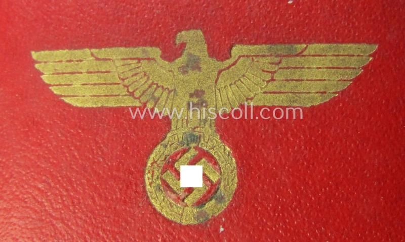 Attractive, WH Austrian-occupation- (ie. 'Anschluss'-) medal: '1. März 1938' being an attractive (and hardly tarnished) example that comes stored in its bright-red-coloured- and/or typical non-maker-marked etui as issued