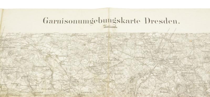 German WW1 Mapcard of Dresden