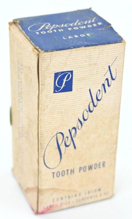 US WW2 Era Pepsodent Tooth Powder