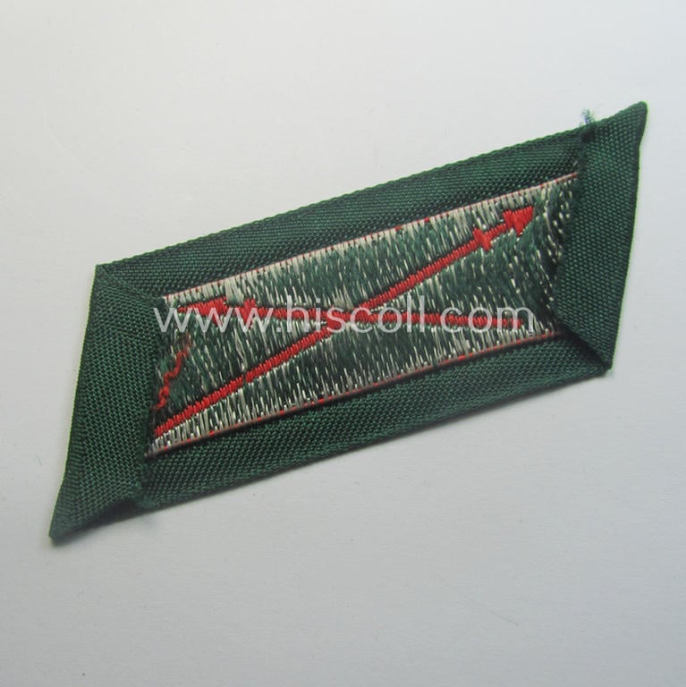 Single - but nevertheless very rarely encountered! - EM- (ie. NCO-) pattern 'Kragenspiegel': 'Cossacks' as executed in 'BeVo'-weave-pattern