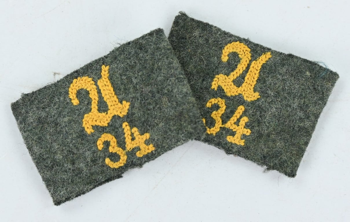 German WH Shoulderboard Slip-ons Aufklärung 'I.R.134'
