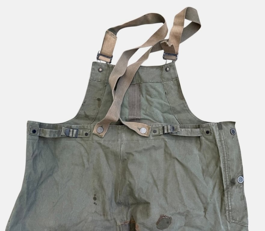 U.S. WW2 Navy waterproof foul weather bib overall